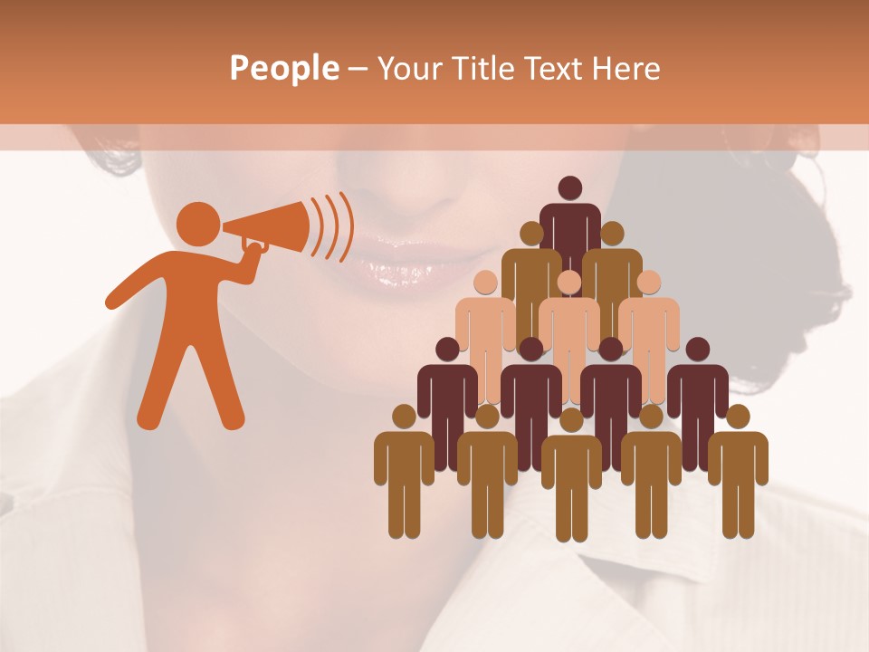 Corporate Smile Woman PowerPoint Template