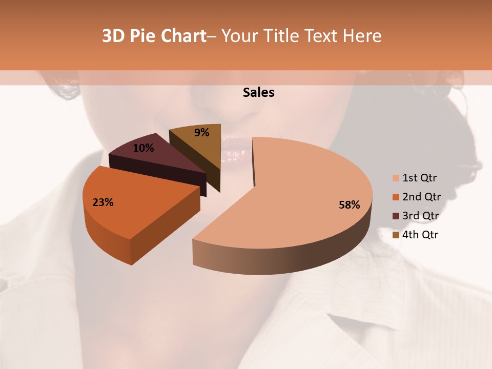 Corporate Smile Woman PowerPoint Template