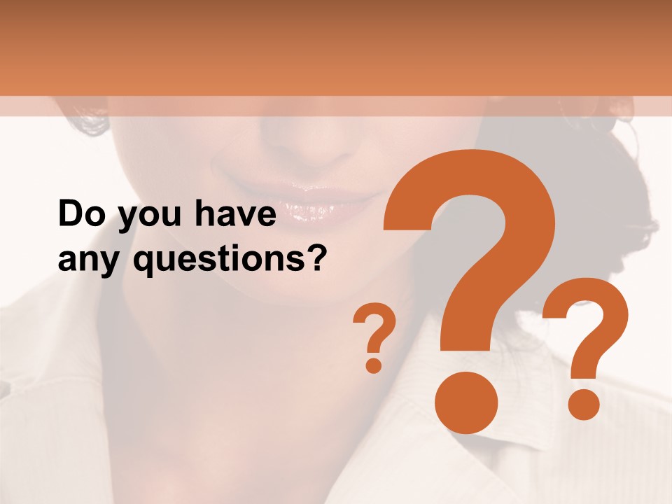 Corporate Smile Woman PowerPoint Template