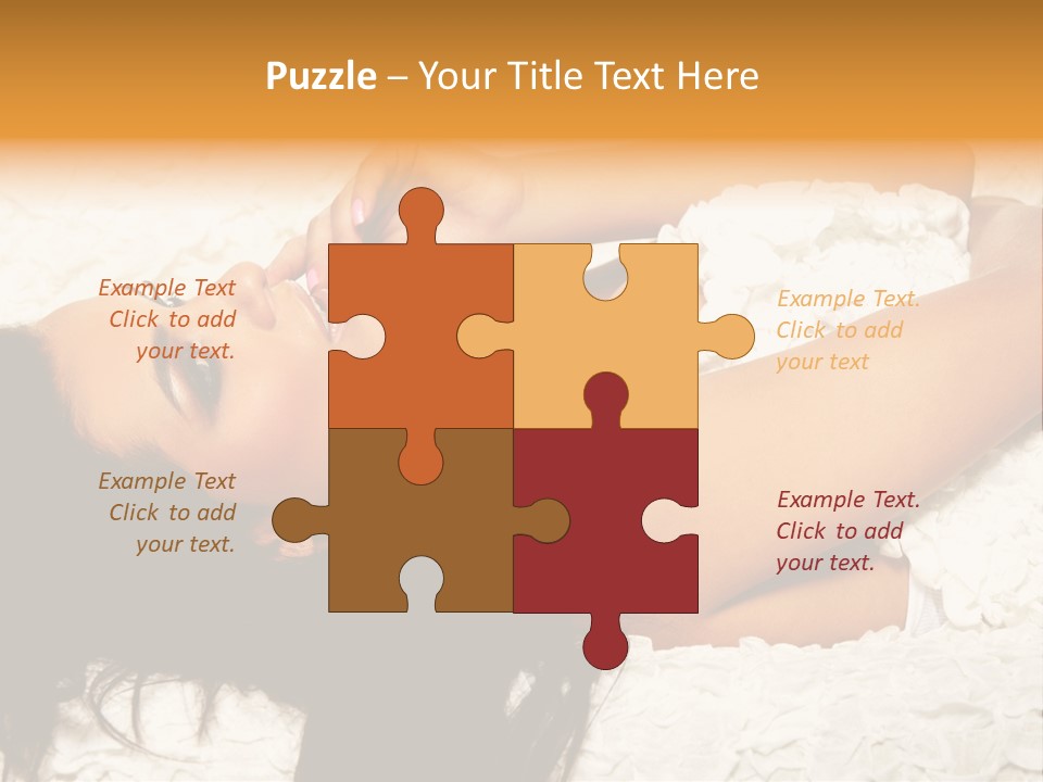 Profile Seasons Curly Hair PowerPoint Template