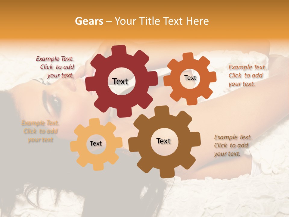 Profile Seasons Curly Hair PowerPoint Template