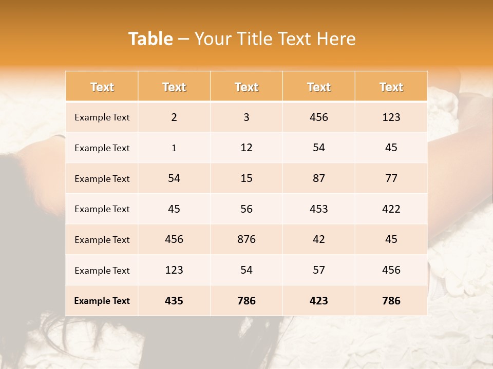 Profile Seasons Curly Hair PowerPoint Template
