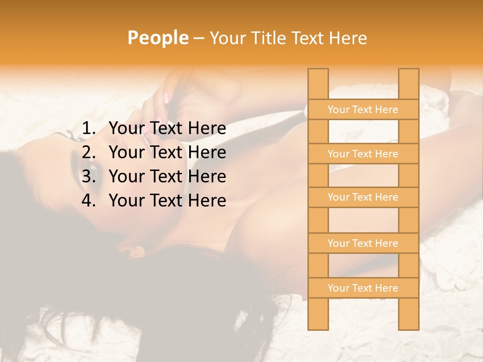 Profile Seasons Curly Hair PowerPoint Template