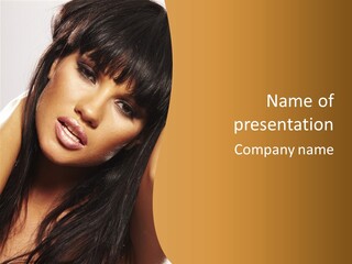 Light Studio Hairstyle PowerPoint Template