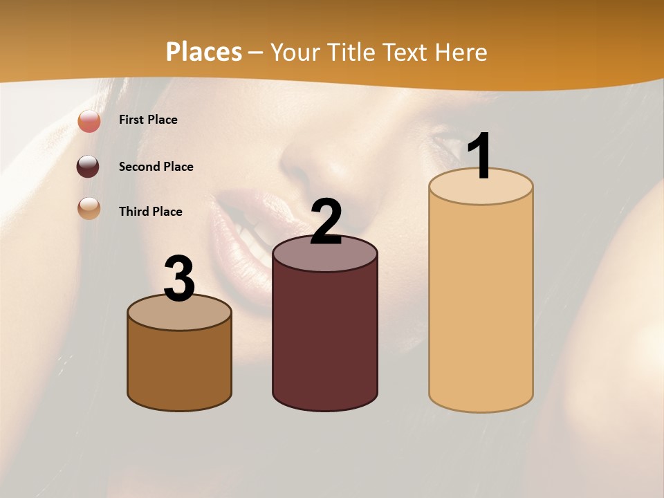 Light Studio Hairstyle PowerPoint Template