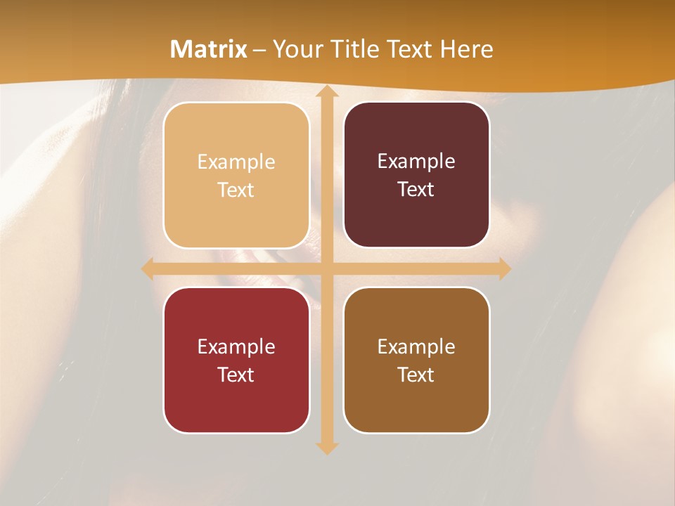 Light Studio Hairstyle PowerPoint Template