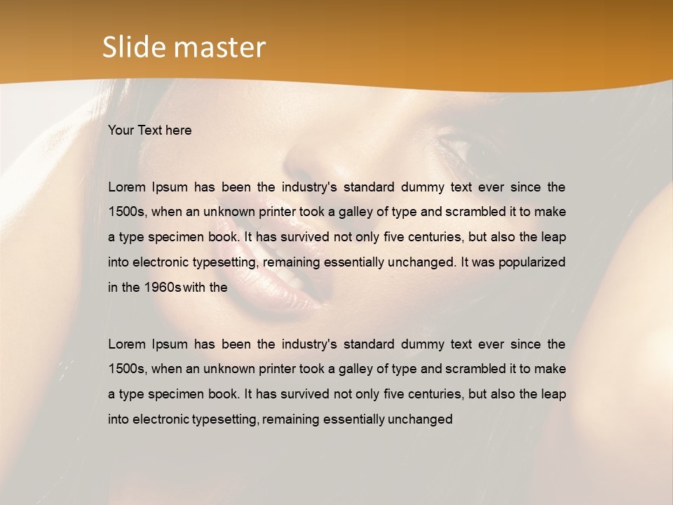 Light Studio Hairstyle PowerPoint Template