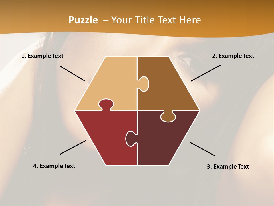 Light Studio Hairstyle PowerPoint Template