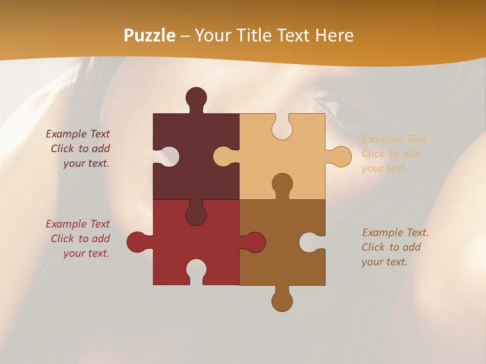 Light Studio Hairstyle PowerPoint Template