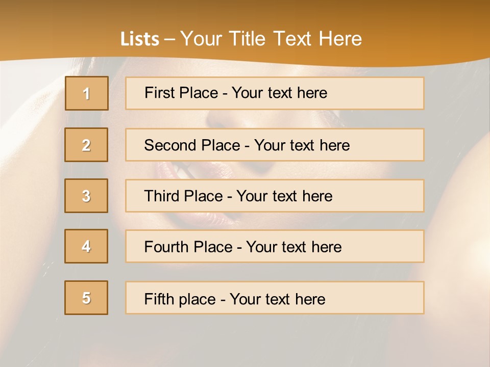 Light Studio Hairstyle PowerPoint Template