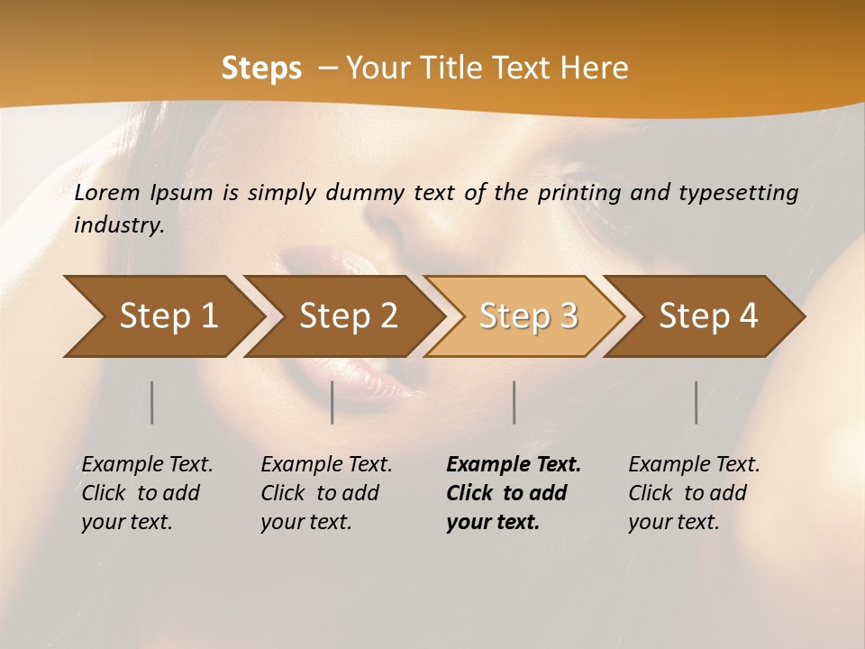 Light Studio Hairstyle PowerPoint Template