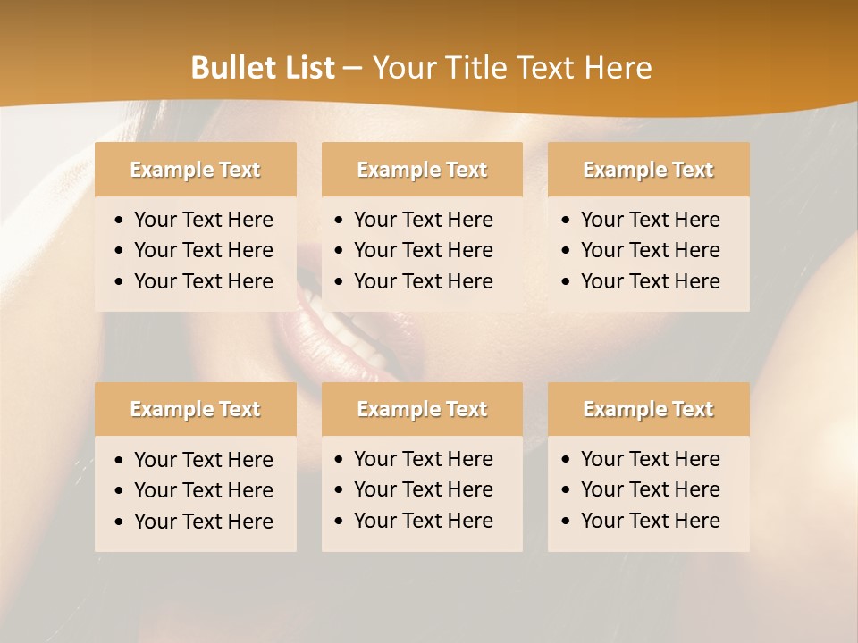 Light Studio Hairstyle PowerPoint Template