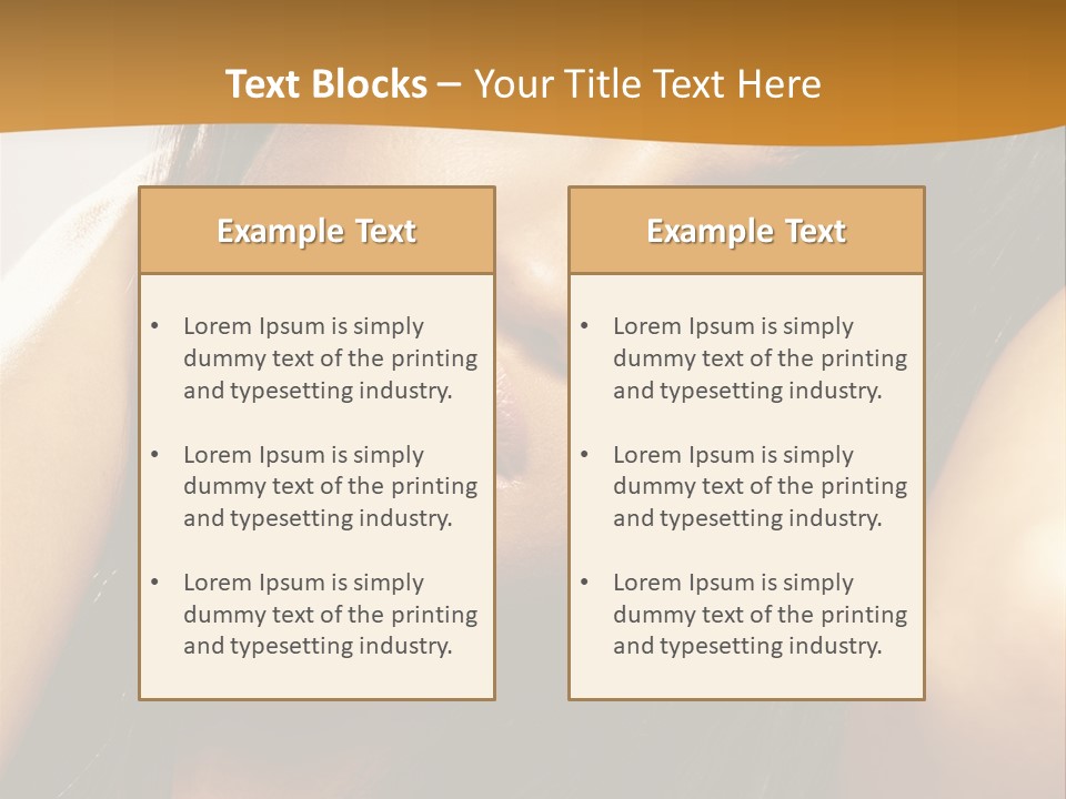 Light Studio Hairstyle PowerPoint Template