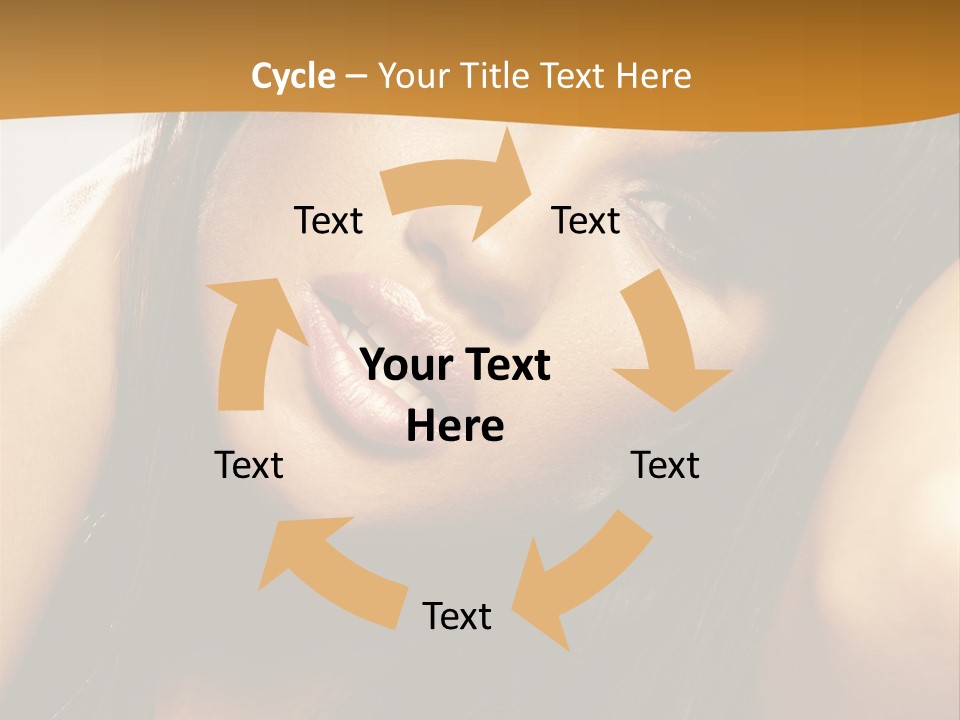 Light Studio Hairstyle PowerPoint Template