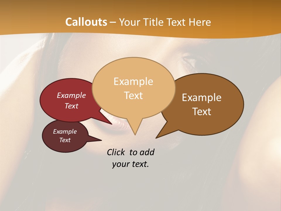 Light Studio Hairstyle PowerPoint Template