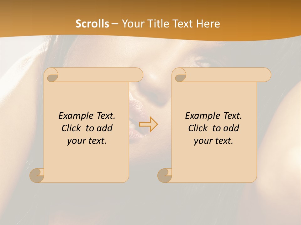 Light Studio Hairstyle PowerPoint Template
