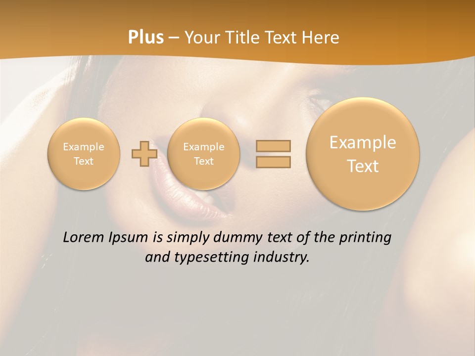 Light Studio Hairstyle PowerPoint Template