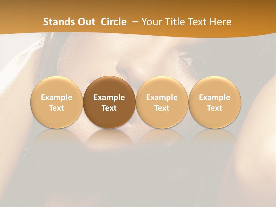 Light Studio Hairstyle PowerPoint Template