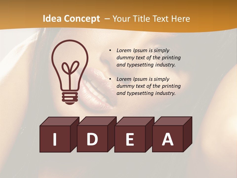 Light Studio Hairstyle PowerPoint Template