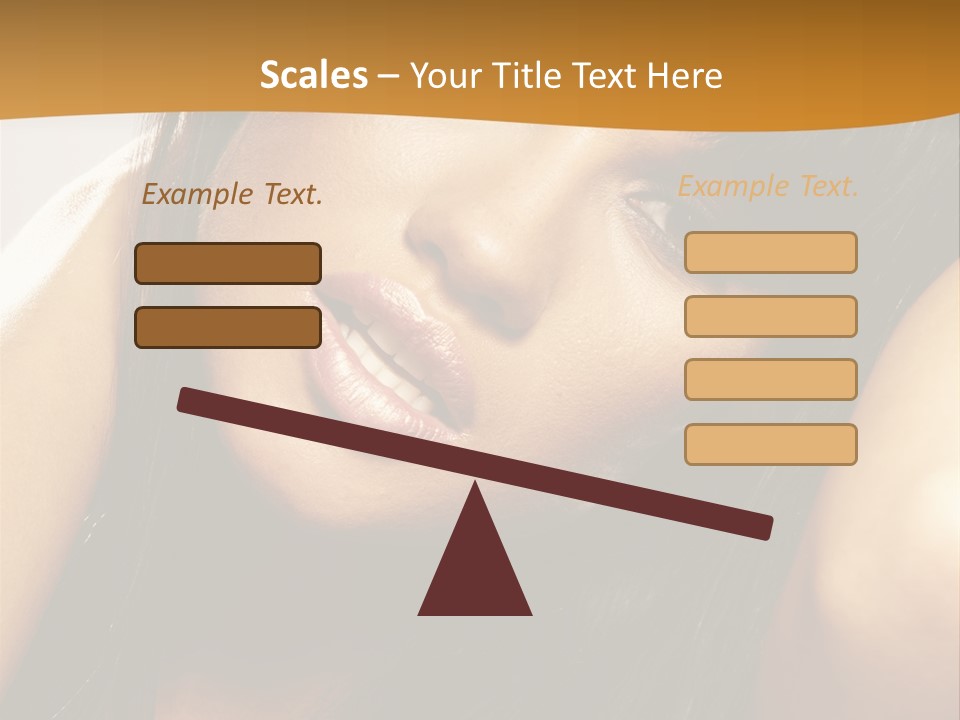 Light Studio Hairstyle PowerPoint Template