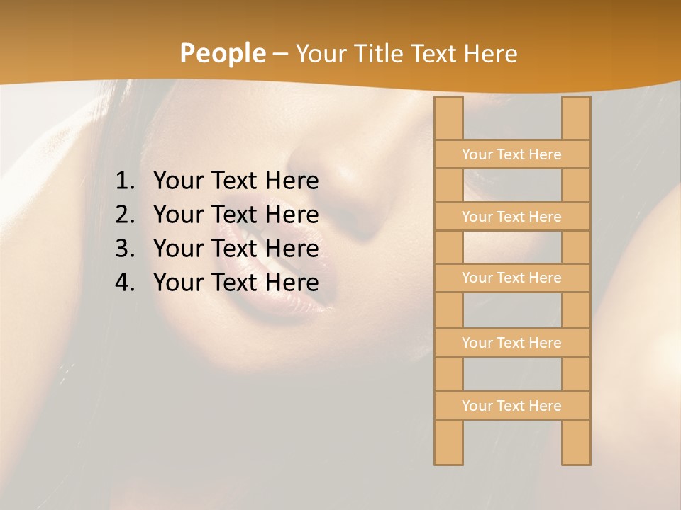 Light Studio Hairstyle PowerPoint Template