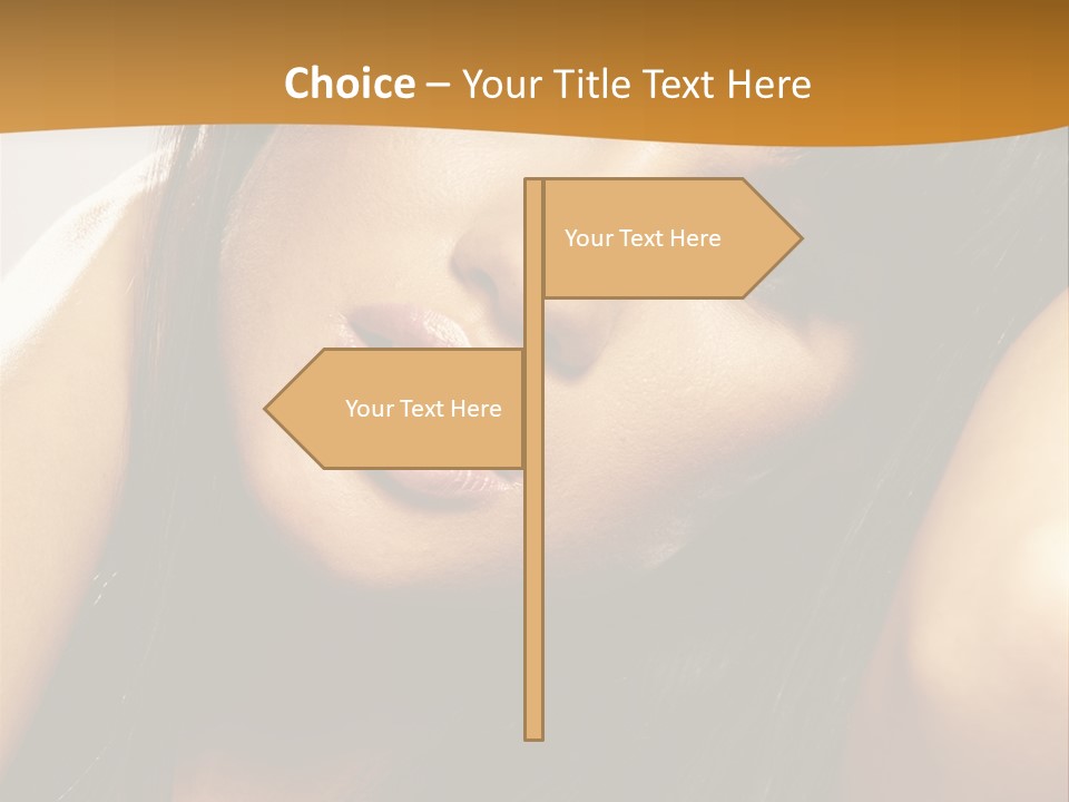 Light Studio Hairstyle PowerPoint Template
