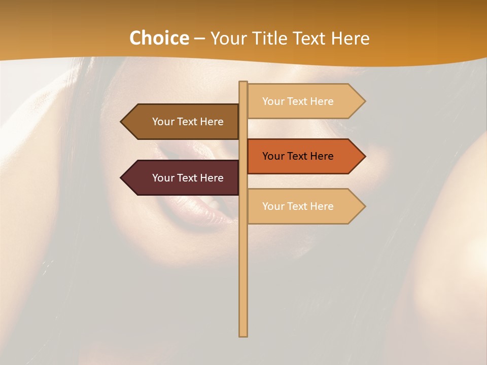 Light Studio Hairstyle PowerPoint Template