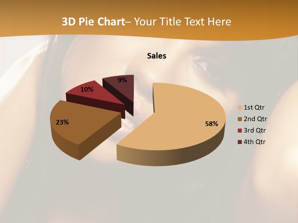 Light Studio Hairstyle PowerPoint Template