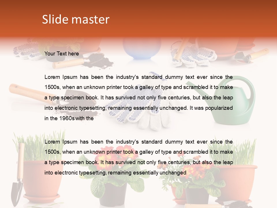 Growing Bouquet Inventory PowerPoint Template