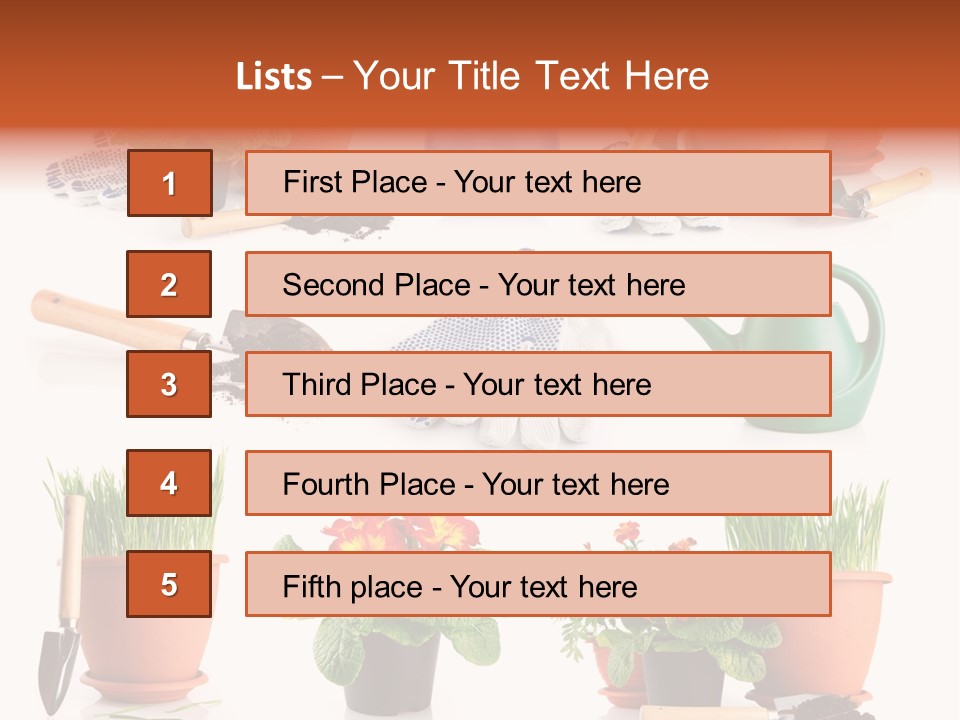 Growing Bouquet Inventory PowerPoint Template