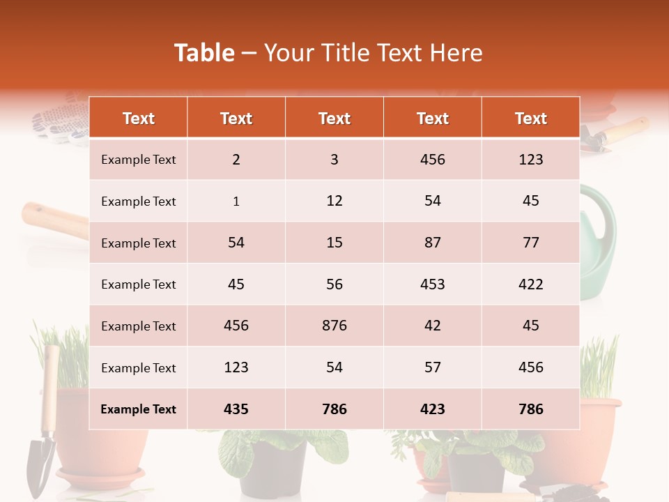 Growing Bouquet Inventory PowerPoint Template