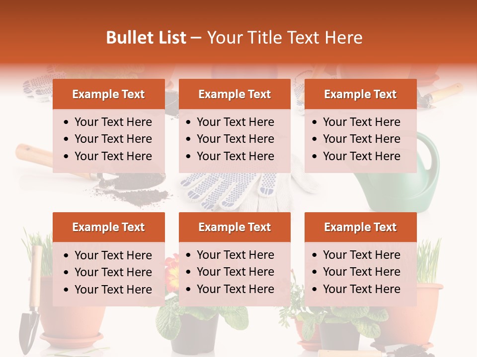 Growing Bouquet Inventory PowerPoint Template