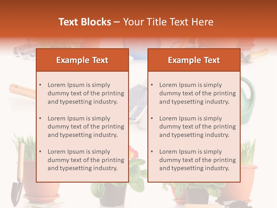 Growing Bouquet Inventory PowerPoint Template