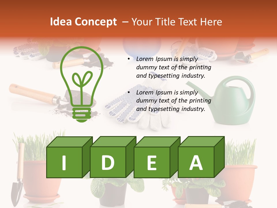 Growing Bouquet Inventory PowerPoint Template