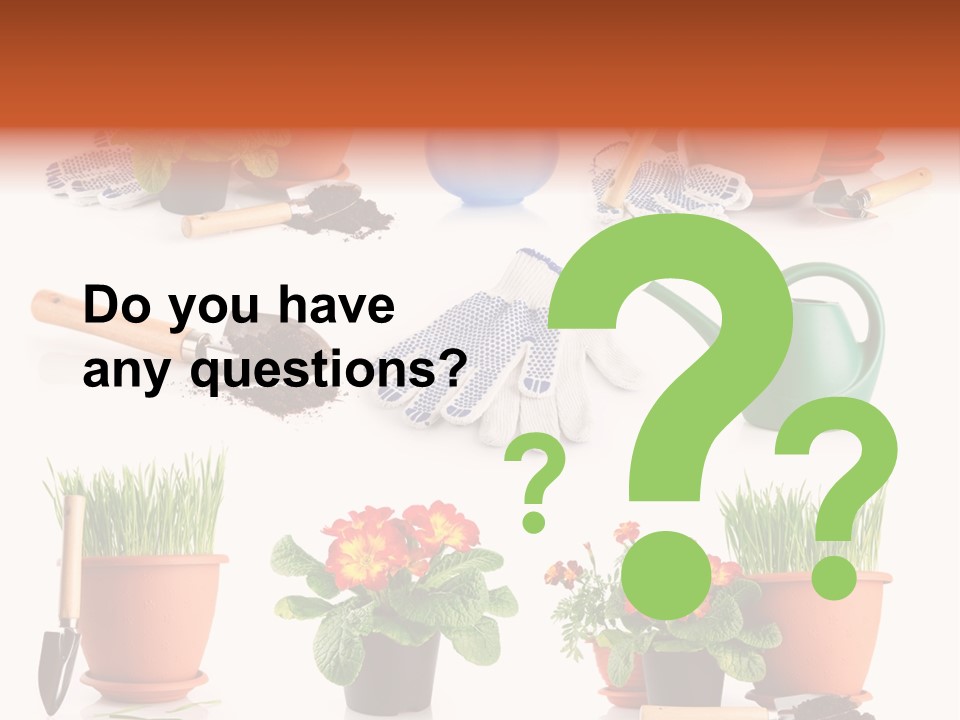 Growing Bouquet Inventory PowerPoint Template