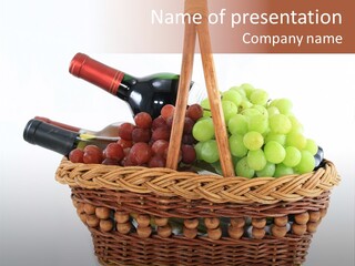 Dinner Gift Alcohol PowerPoint Template