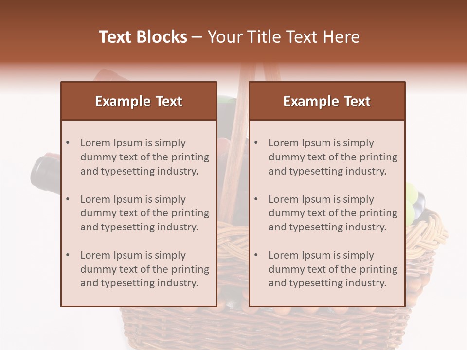 Dinner Gift Alcohol PowerPoint Template