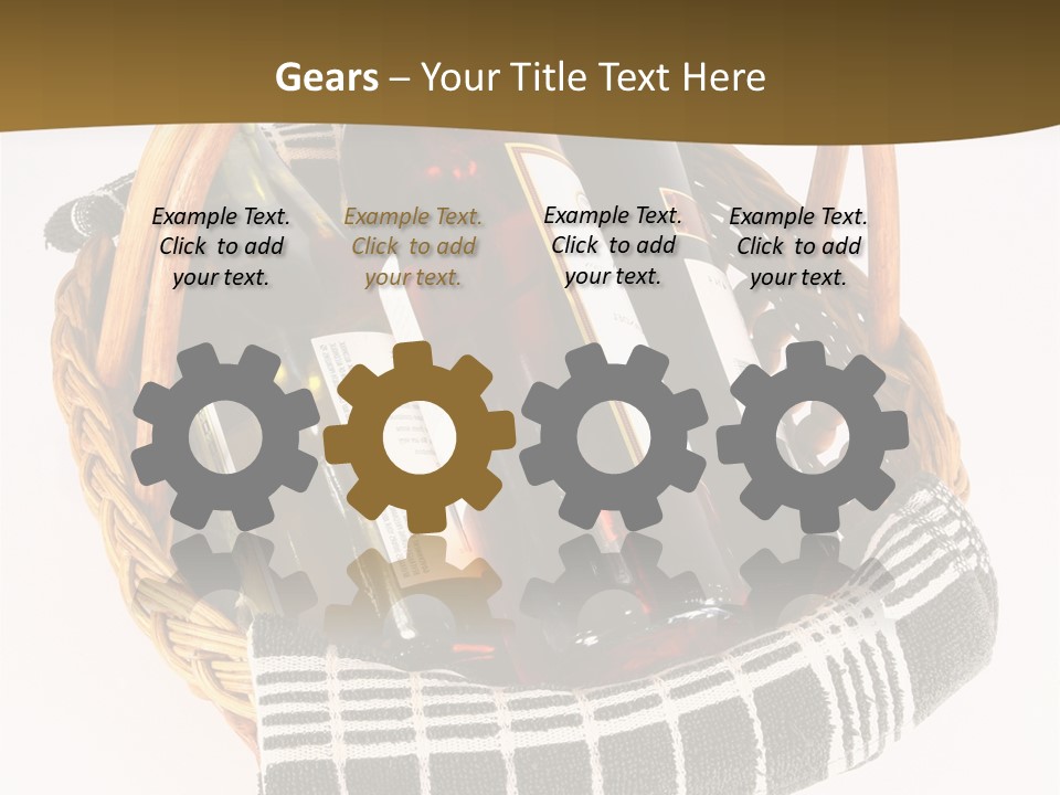 Food Drink Wine Bottle PowerPoint Template