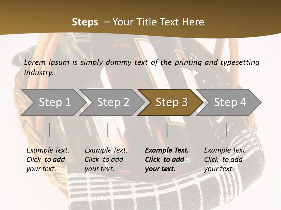Food Drink Wine Bottle PowerPoint Template
