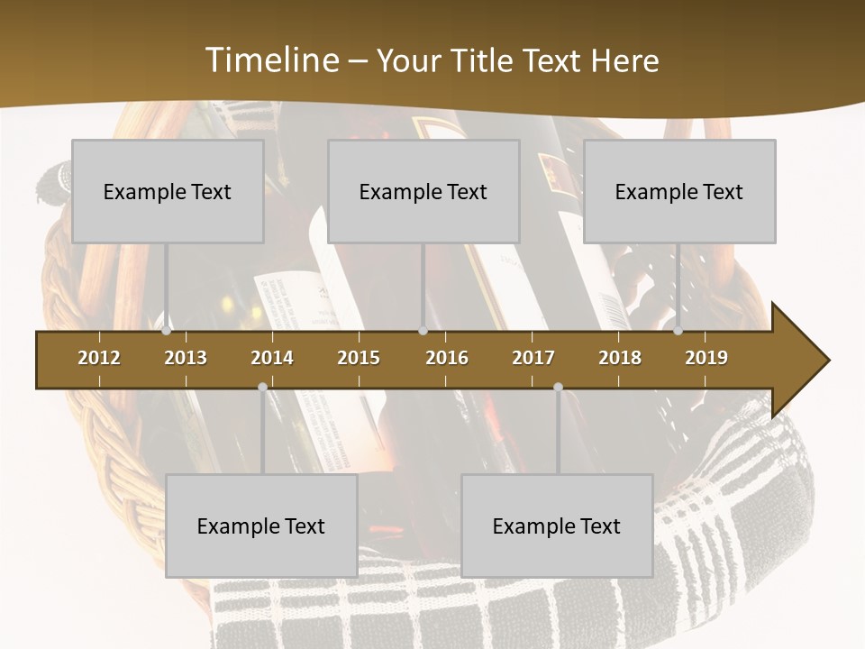 Food Drink Wine Bottle PowerPoint Template
