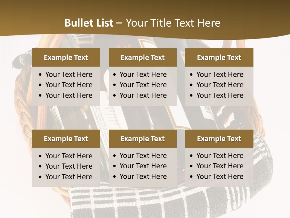 Food Drink Wine Bottle PowerPoint Template