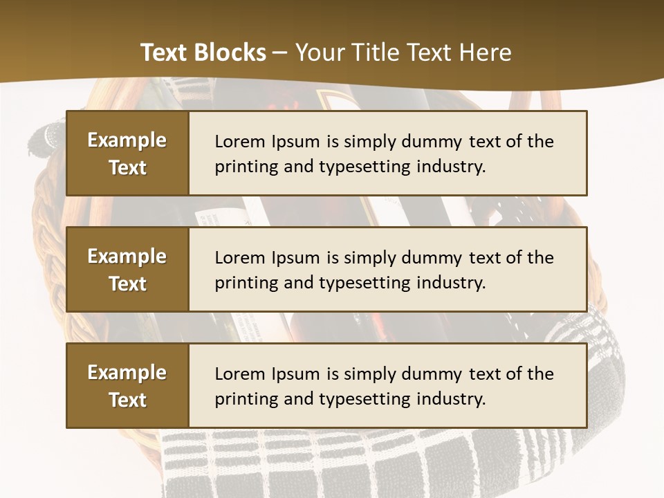 Food Drink Wine Bottle PowerPoint Template