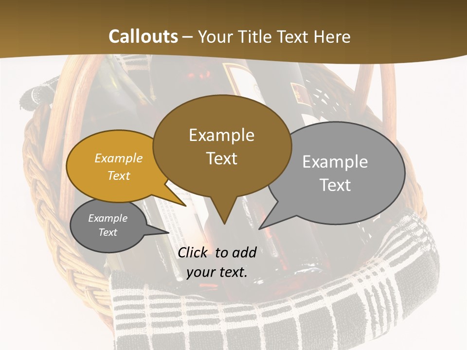 Food Drink Wine Bottle PowerPoint Template