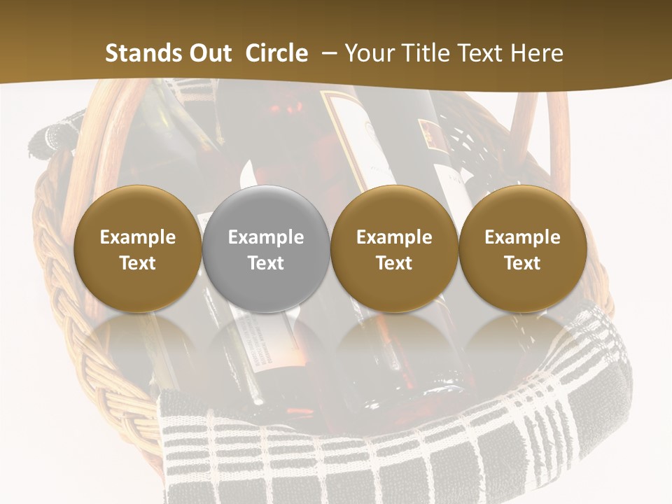 Food Drink Wine Bottle PowerPoint Template