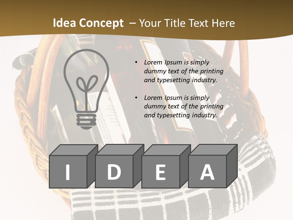 Food Drink Wine Bottle PowerPoint Template