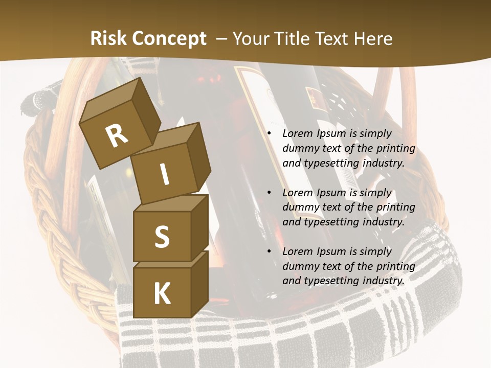 Food Drink Wine Bottle PowerPoint Template