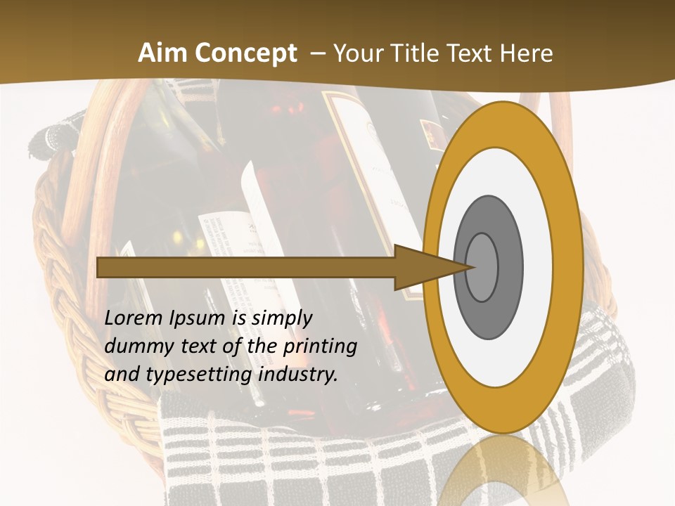 Food Drink Wine Bottle PowerPoint Template