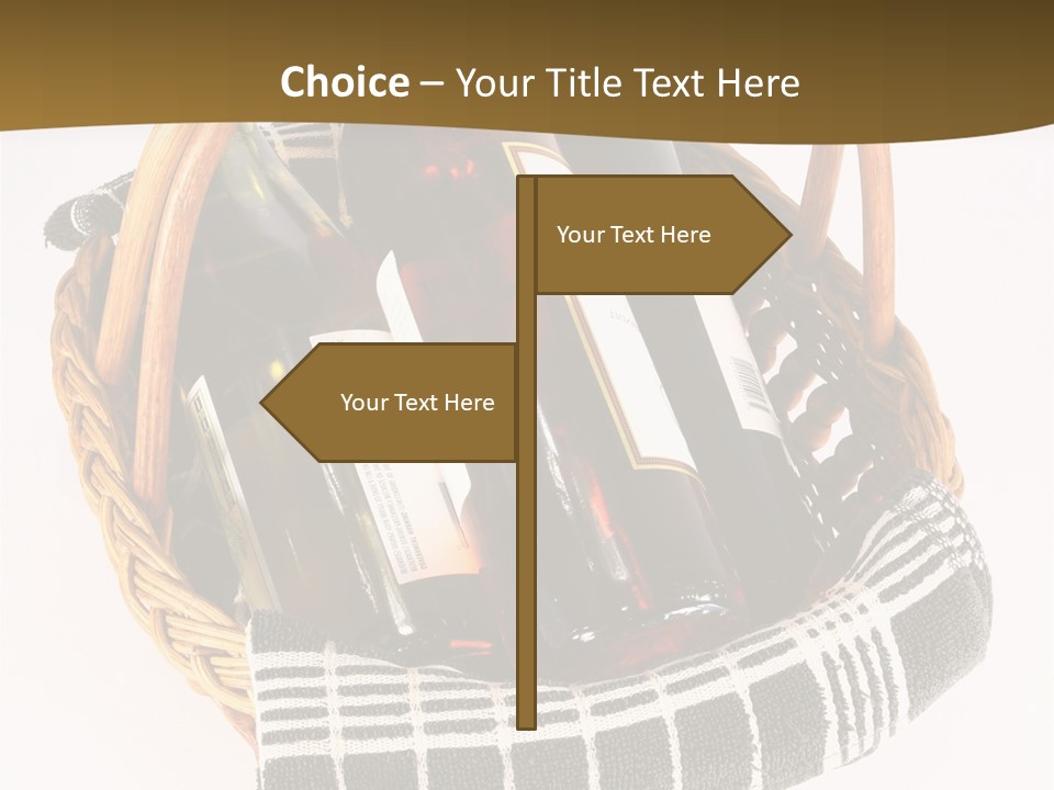 Food Drink Wine Bottle PowerPoint Template