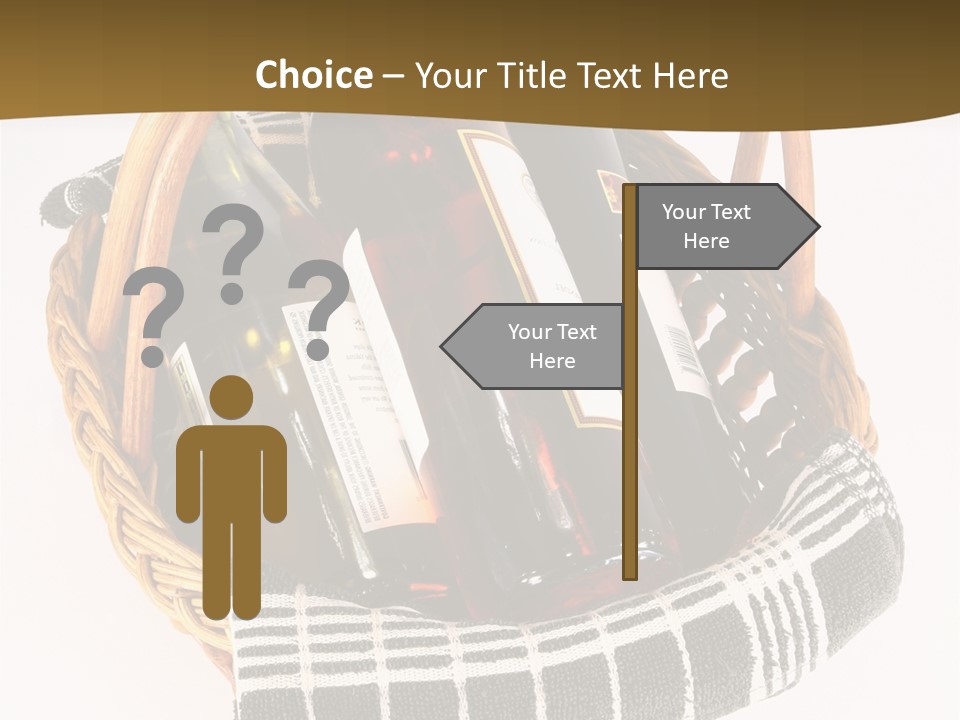 Food Drink Wine Bottle PowerPoint Template