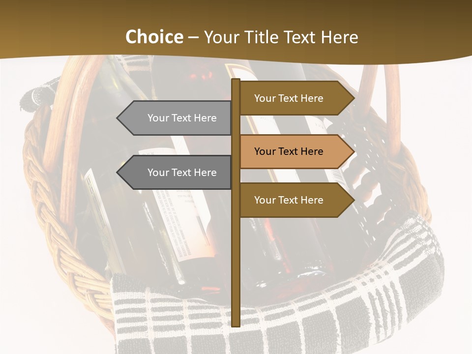 Food Drink Wine Bottle PowerPoint Template
